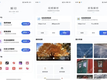 解印V2.3 手机短视频解析去水印处理